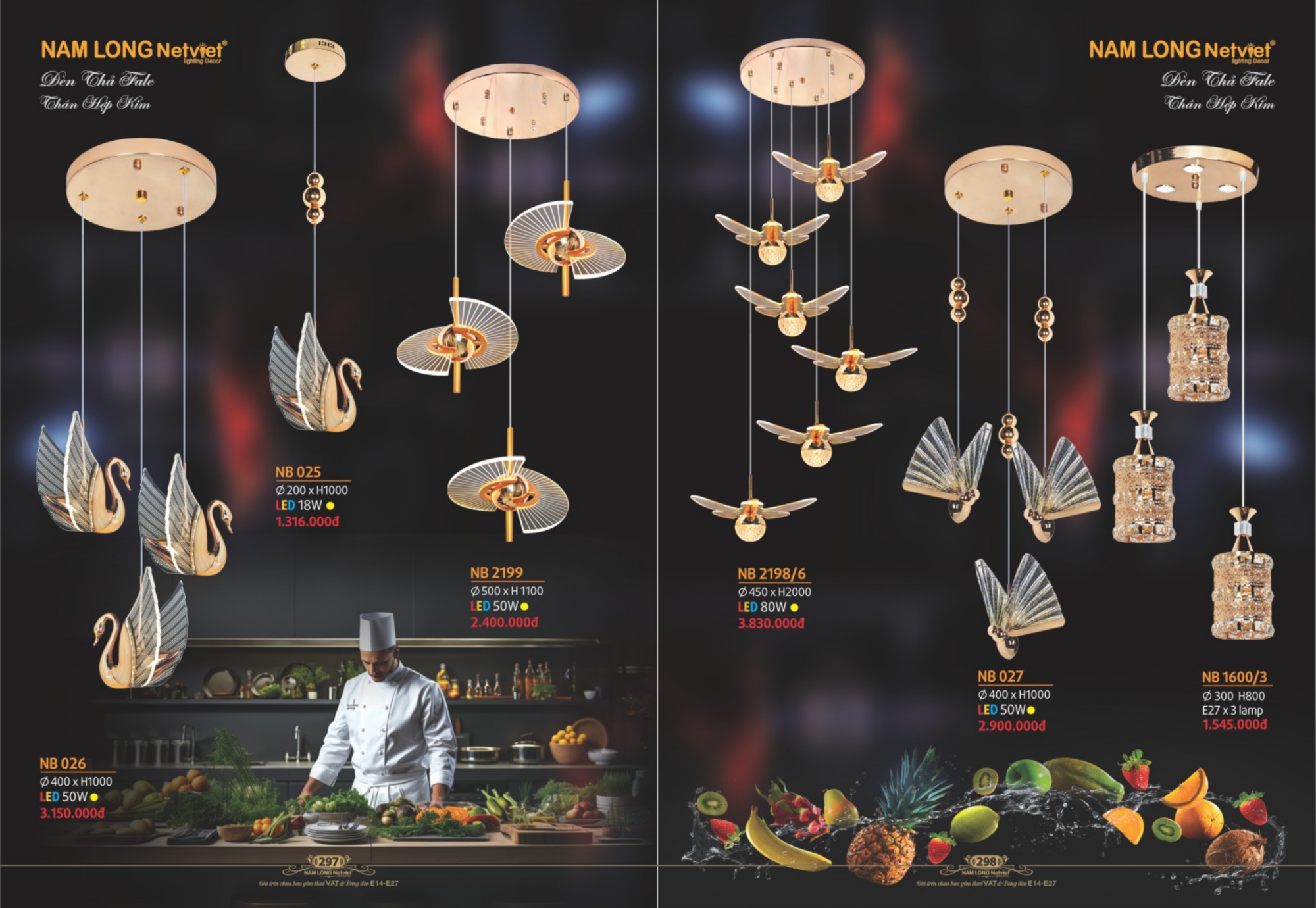 Bảng giá đèn trang trí Nam Long